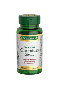 قرص کرومیوم پیکولینات nature’s bounty – بسته ۱۰۰ عددی