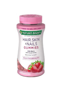 پاستیل تقویت کننده مو، پوست و ناخن nature’s Bounty – بسته 220 عددی