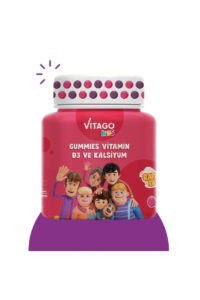 پاستیل جویدنی ویتامین D3 و کلسیم کودکان Vitago – بسته 30 عددی