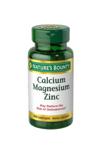 قرص کلسیم منیزیم زینک Nature’s Bounty – بسته ۱۰۰ عددی