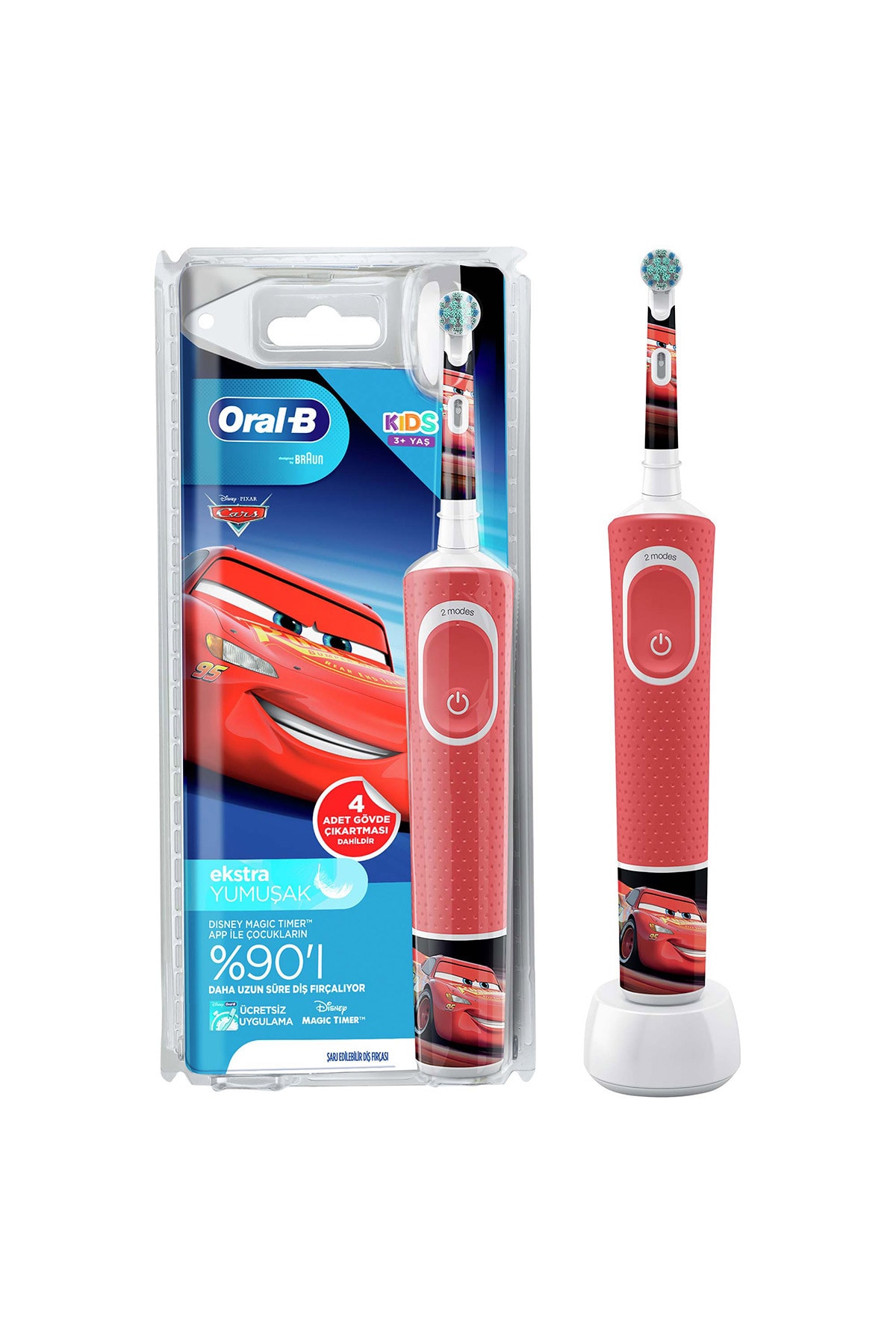 مسواک برقی بچگانه Oral-B مدل D100 طرح ماشینها