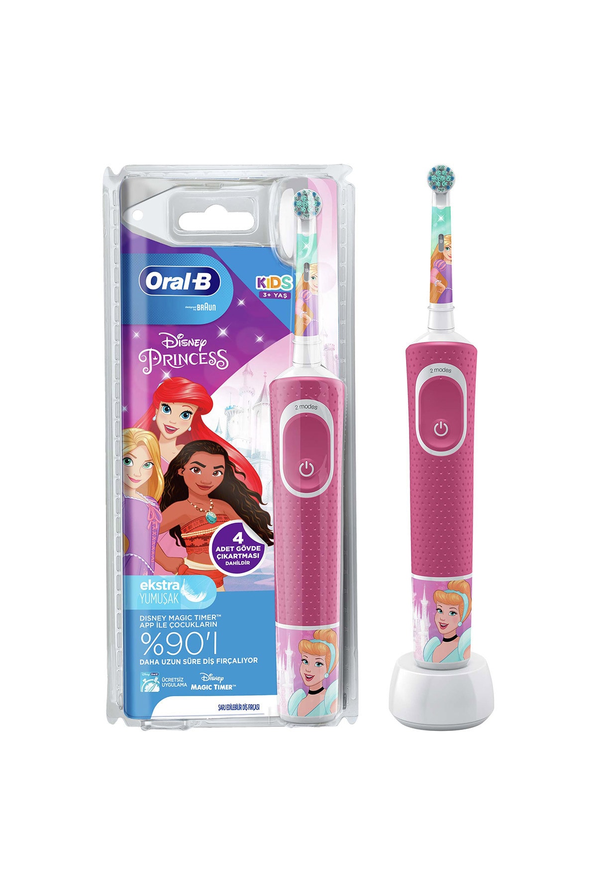 مسواک برقی بچگانه Oral-B مدل D100 طرح پرنسس های دیزنی
