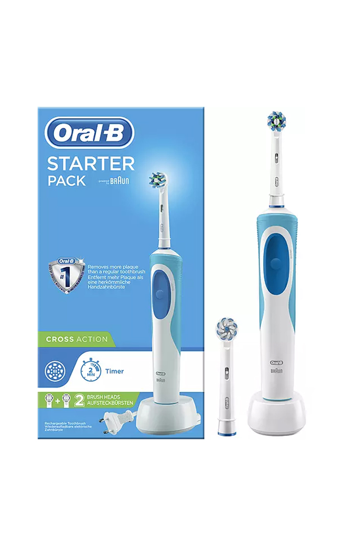 مسواک برقی Oral-B مدل Starter Pack کد D12.523.1 به همراه سری یدک هدیه