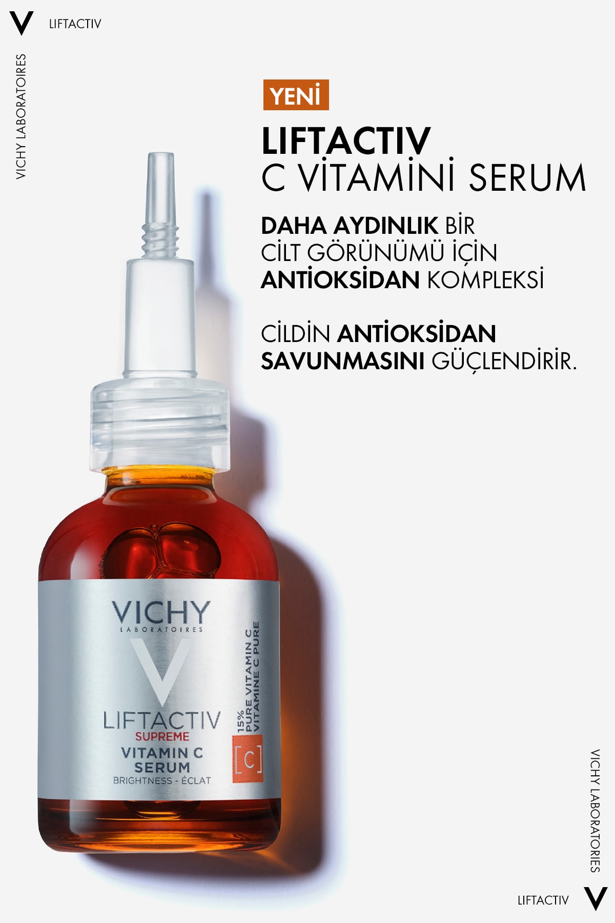 سرم آنتی اکسیدان روشن کننده ویشی مدل Liftactiv مقدار ۲۰ میلی - تصویر 3