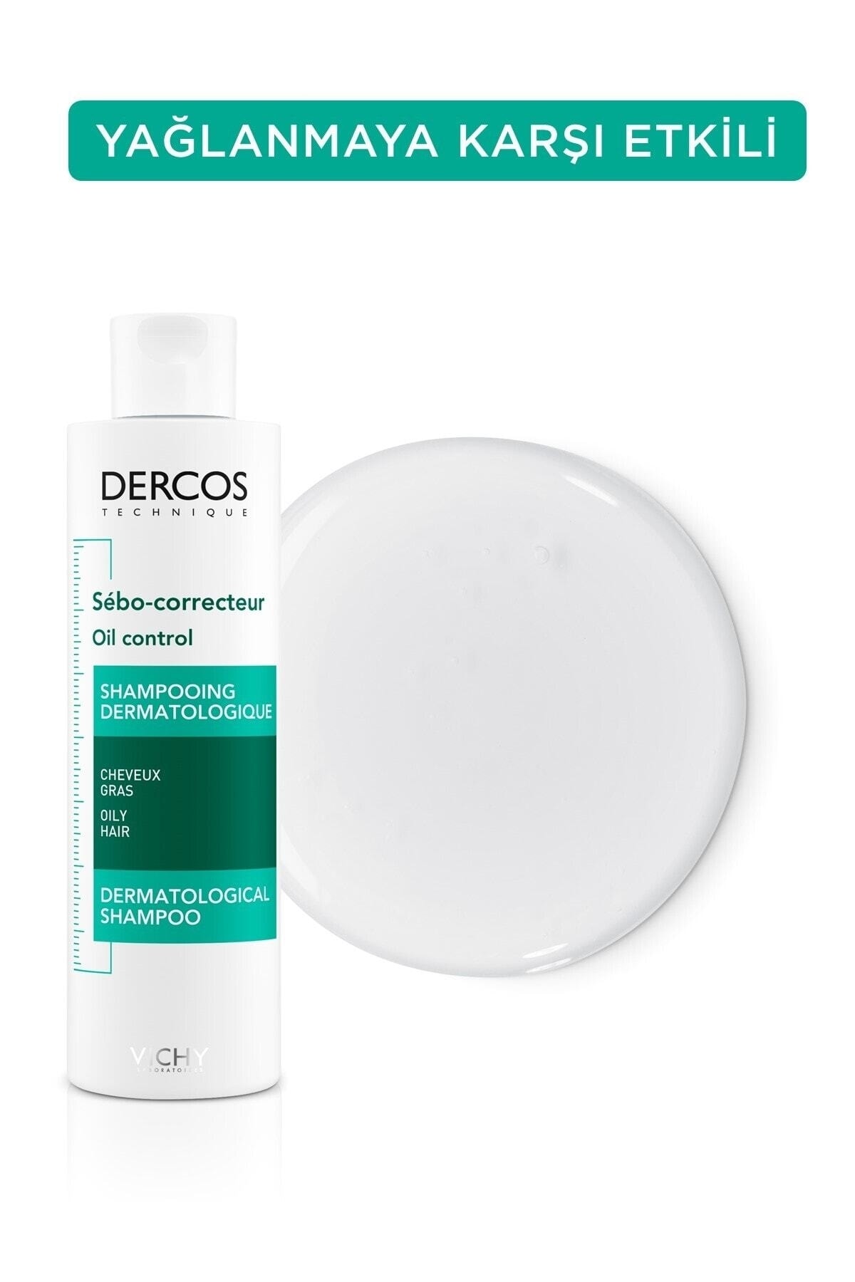 شامپو تنظیم کننده چربی مو ویشی مدل Dercos Oil Control