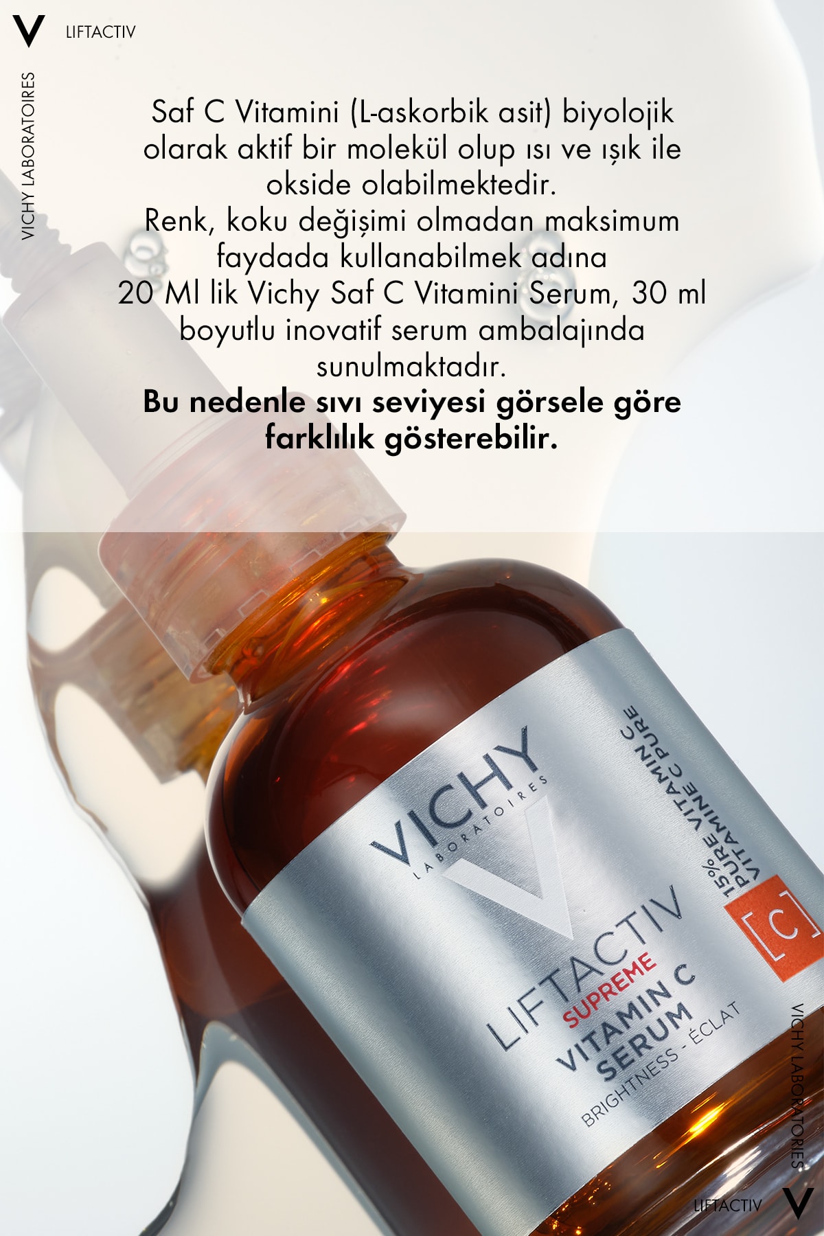 سرم آنتی اکسیدان روشن کننده ویشی مدل Liftactiv مقدار ۲۰ میلی - تصویر 9