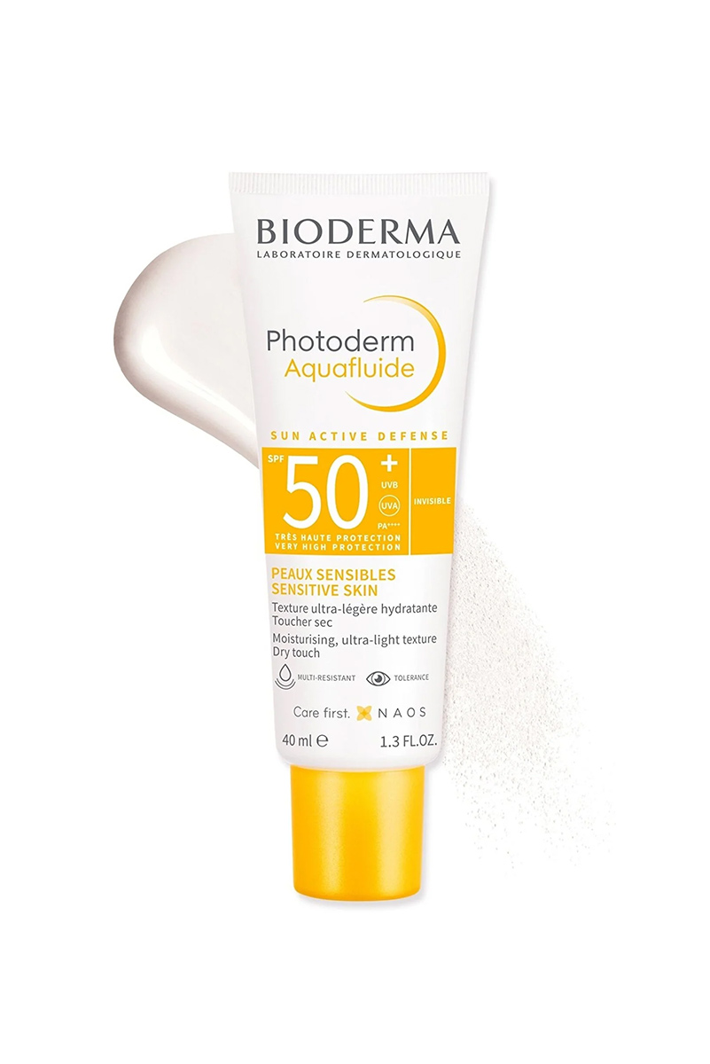 کرم ضدآفتاب بی رنگ بیودرما مدل Photoderm Aquafluide