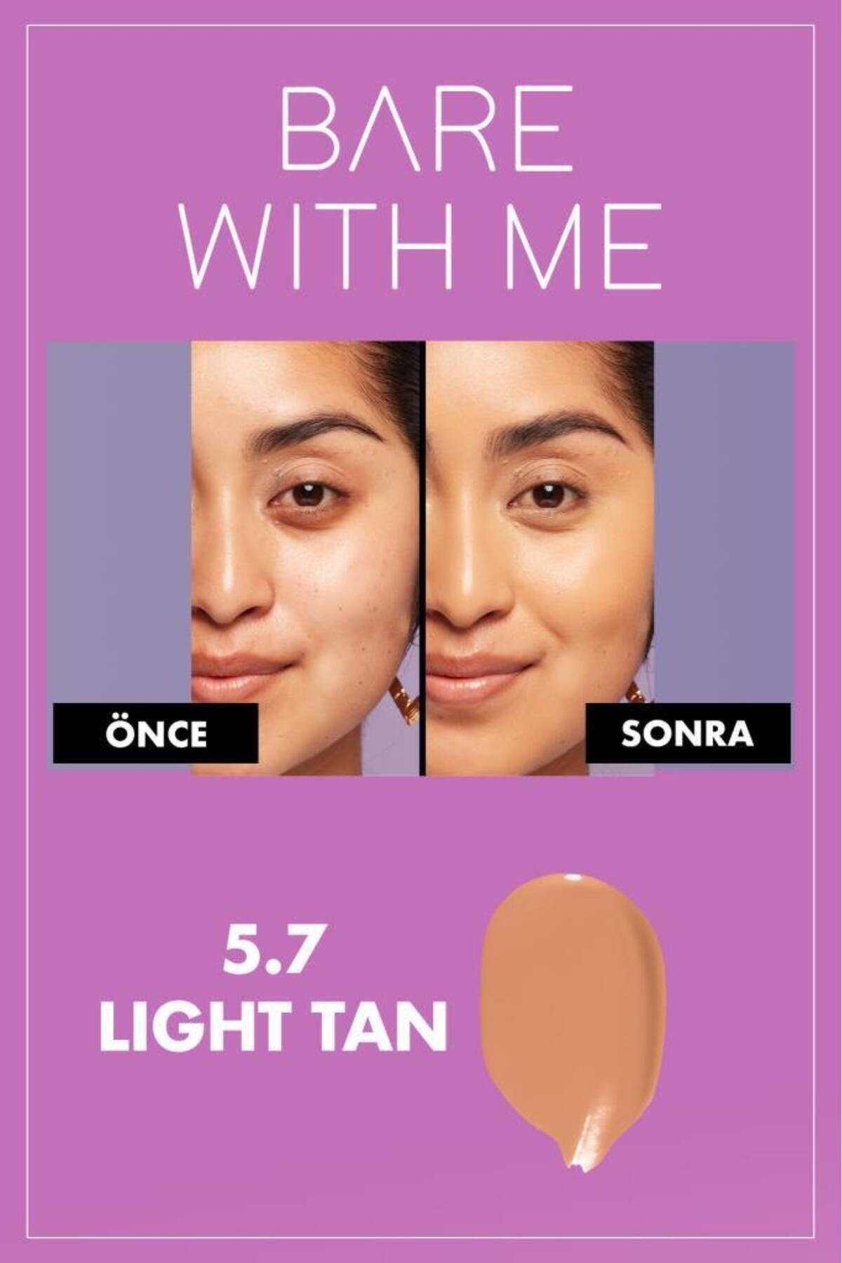 سرم کانسیلر NYX مدل Bare With Me کد 5.7 Light Tan - تصویر 4