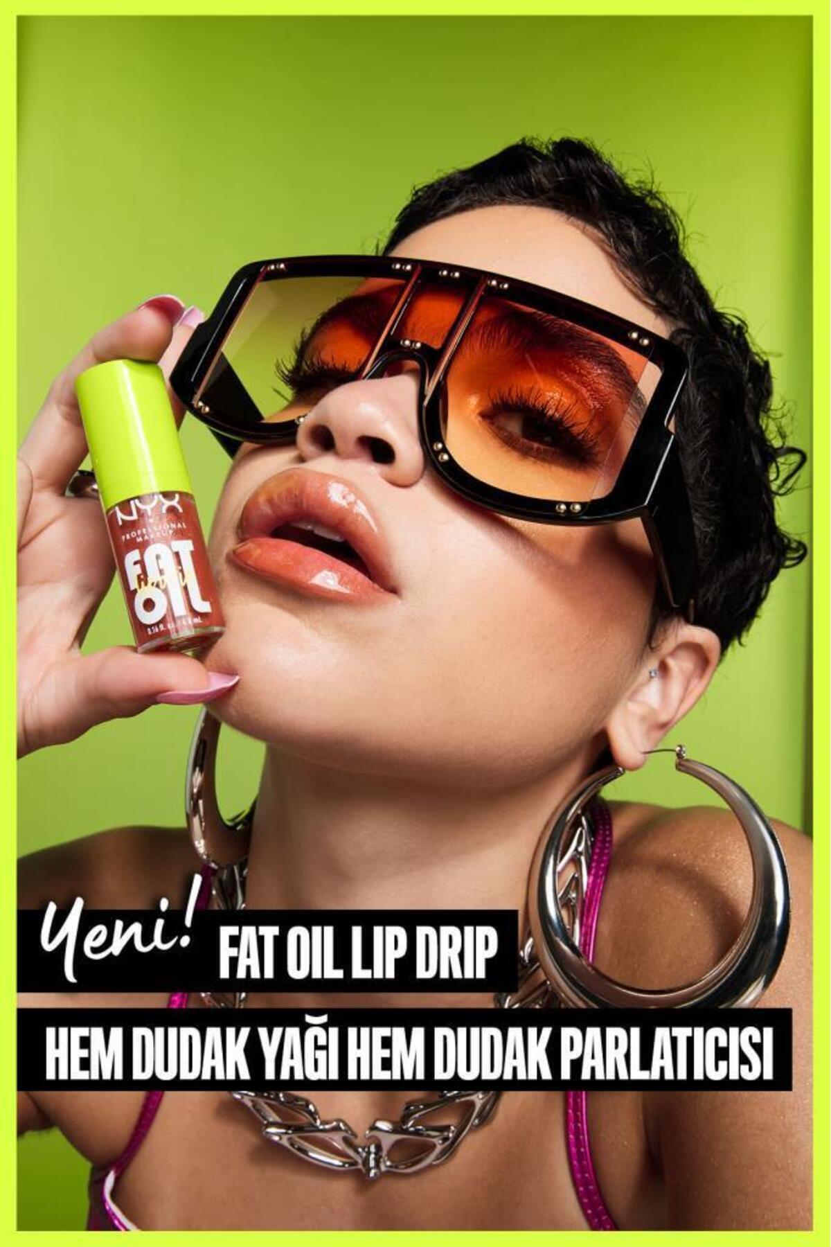برق لب NYX مدل Fat Oil رنگ Follow Back
