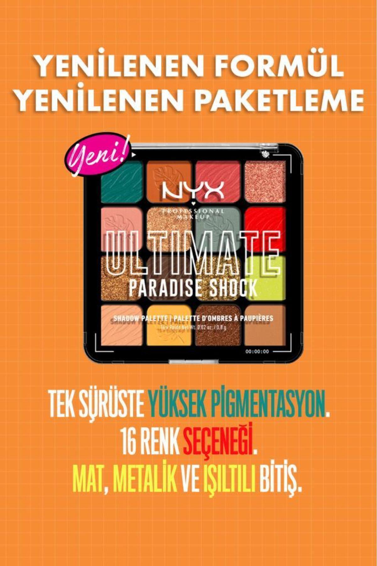 پالت سایه چشم NYX مدل Ultimate Paradise Shock - تصویر 3