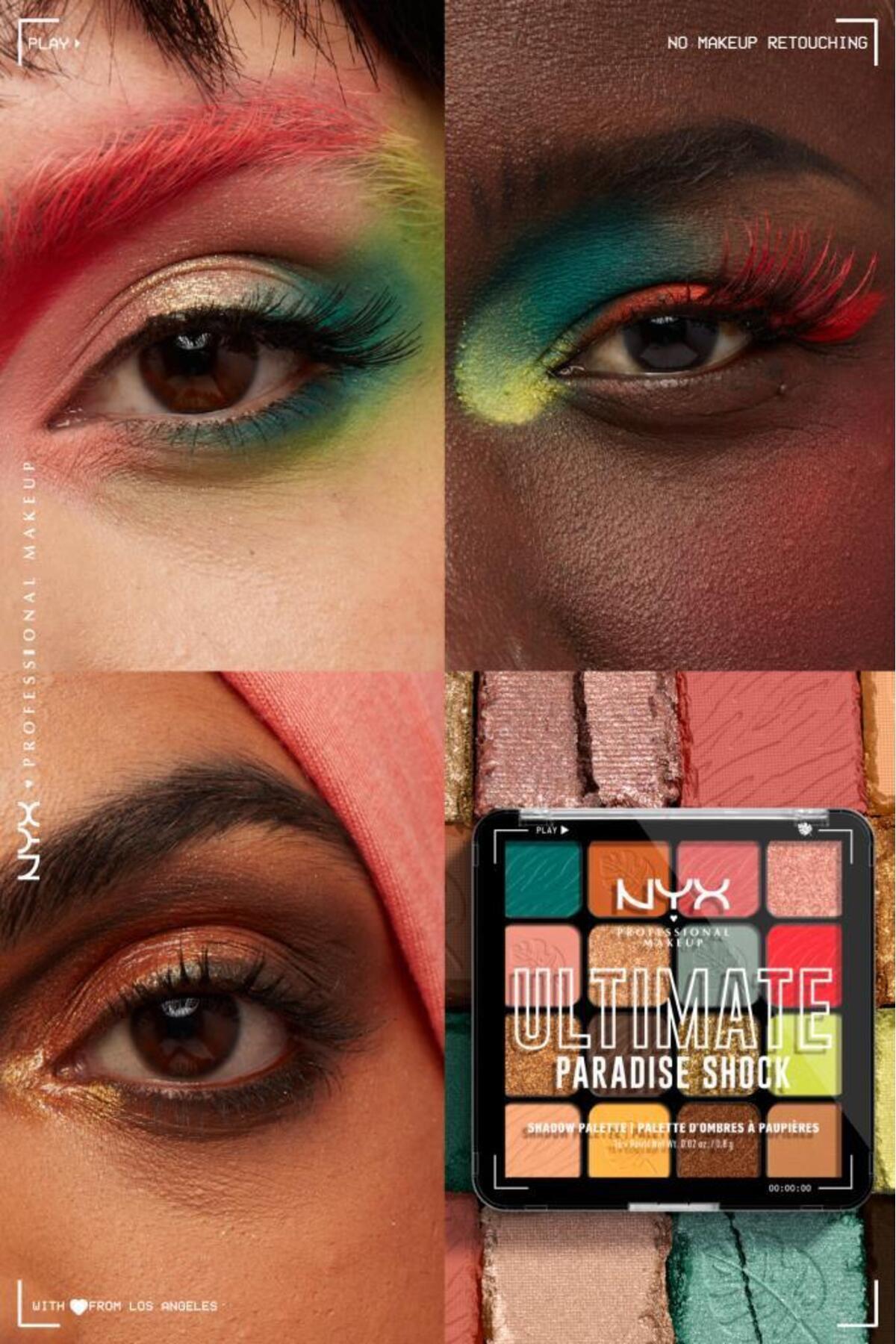 پالت سایه چشم NYX مدل Ultimate Paradise Shock - تصویر 5