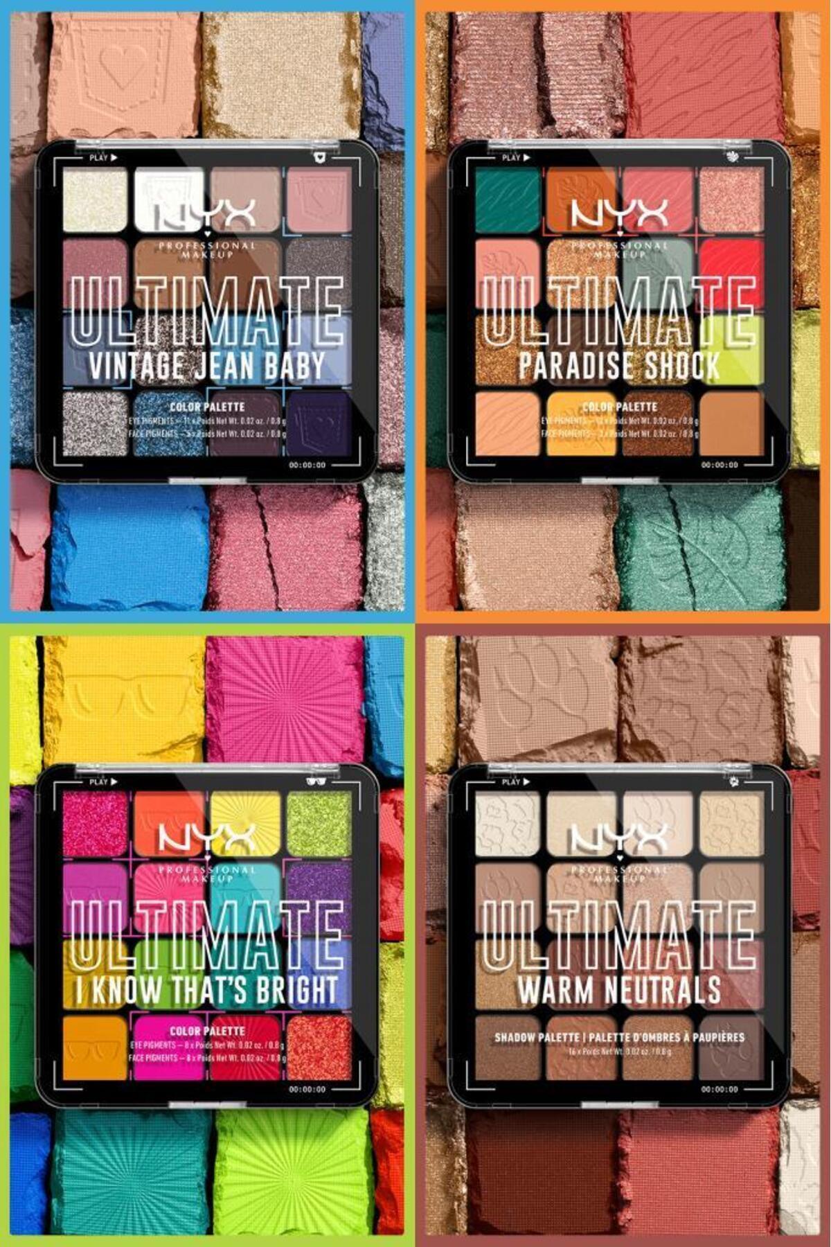 پالت سایه چشم NYX مدل Ultimate Paradise Shock - تصویر 7