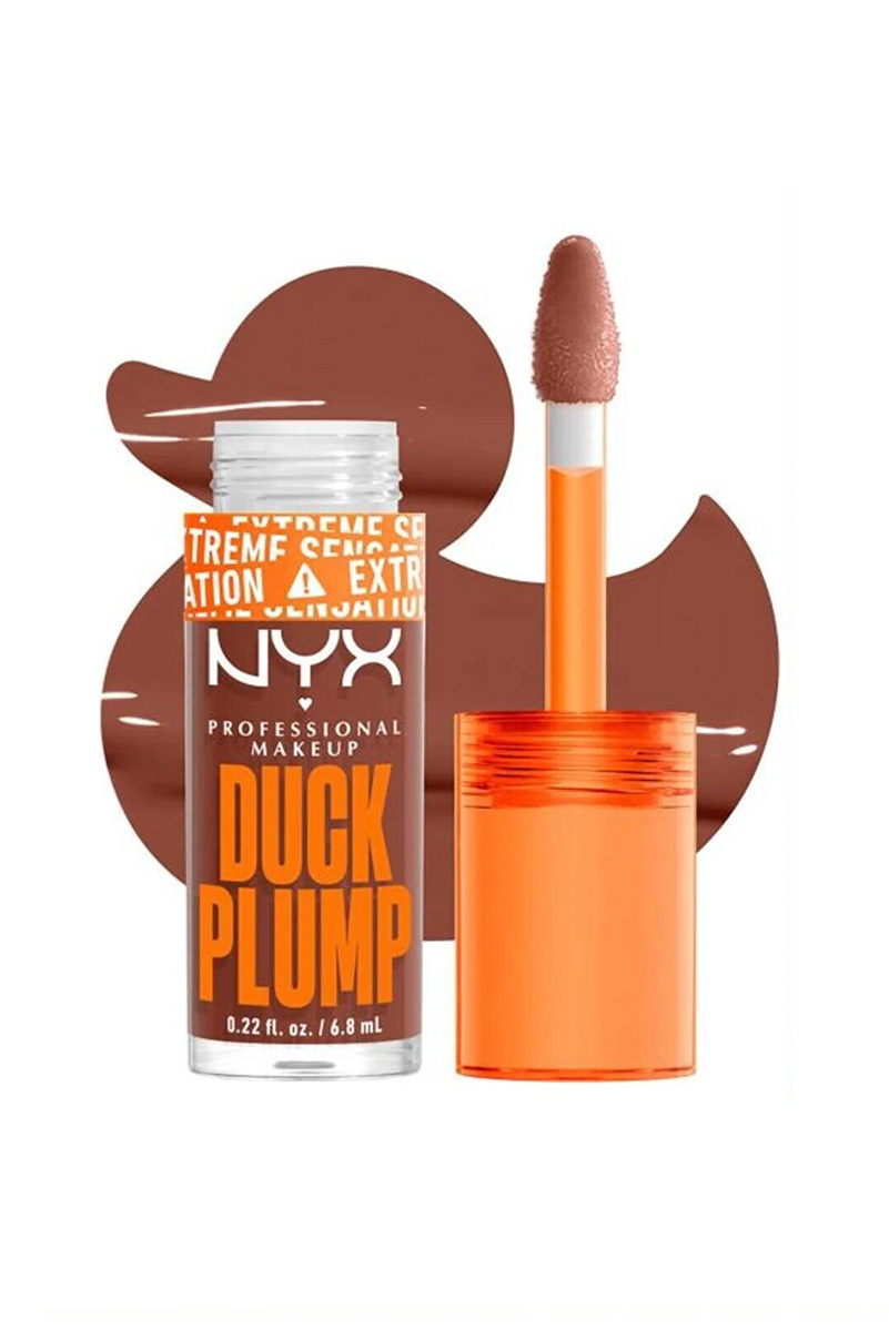 برق لب NYX مدل Duck Plump کد 07 Mocha Me Crazy