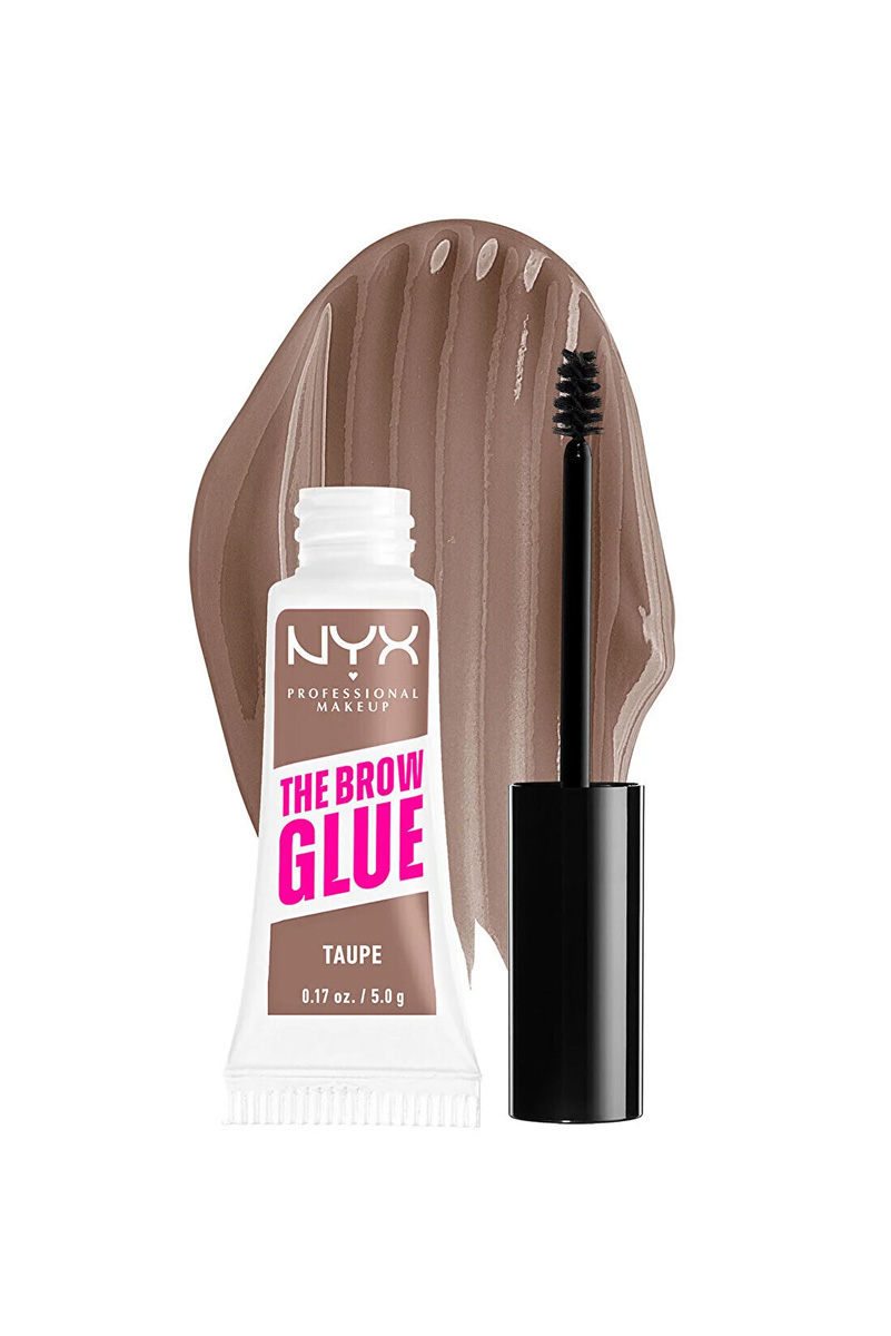 ریمل و ژل ترمیم کننده ابرو NYX مدل The Brow Glue رنگ Taupe