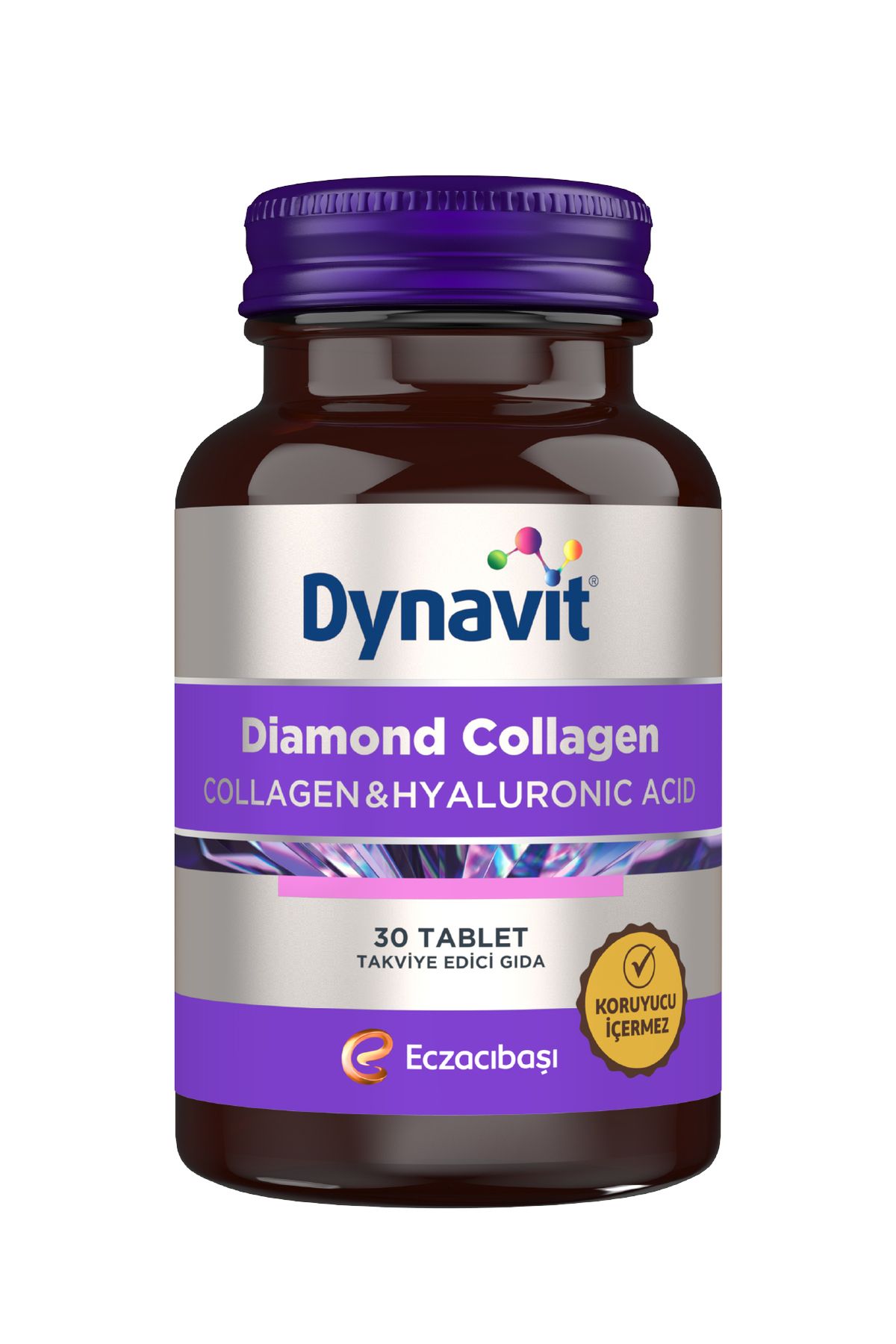 قرص کلاژن و هیالورونیک اسید Dynavit - بسته ۳۰ عددی - تصویر 6