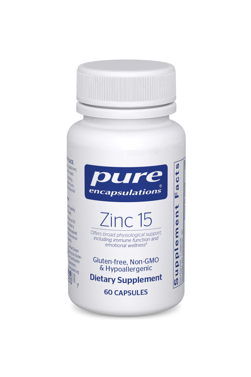 کپسول زینک ۱۵ میلی گرم Pure Encapsulations بسته ۳۰ عددی
