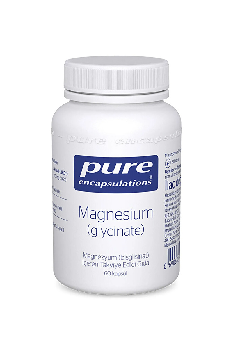 کپسول منیزیم گلیسینات Pure Encapsulations بسته ۶۰ عددی