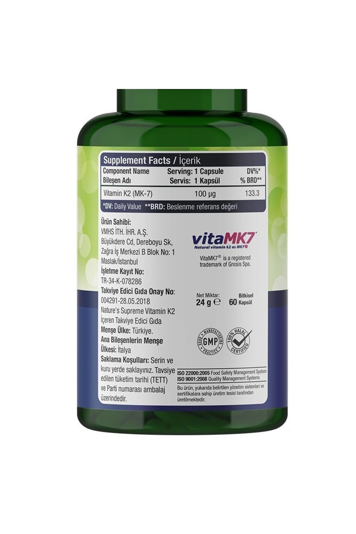 قرص ویتامین K2 بدون طعم Natures Supreme - بسته ۶۰ عددی - تصویر 5