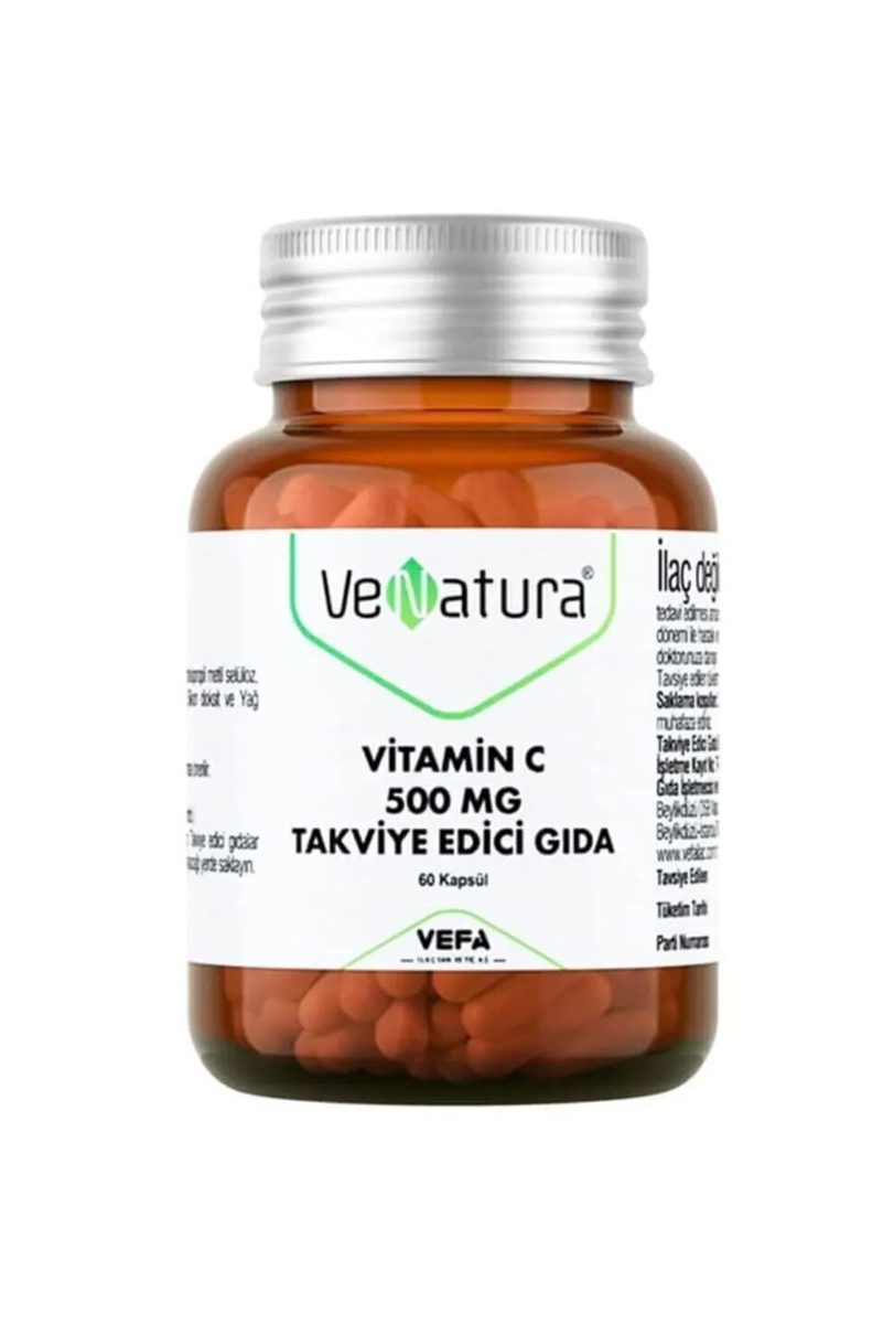 کپسول ویتامین ث ۵۰۰ میلی گرم Venatura - بسته ۶۰ عددی