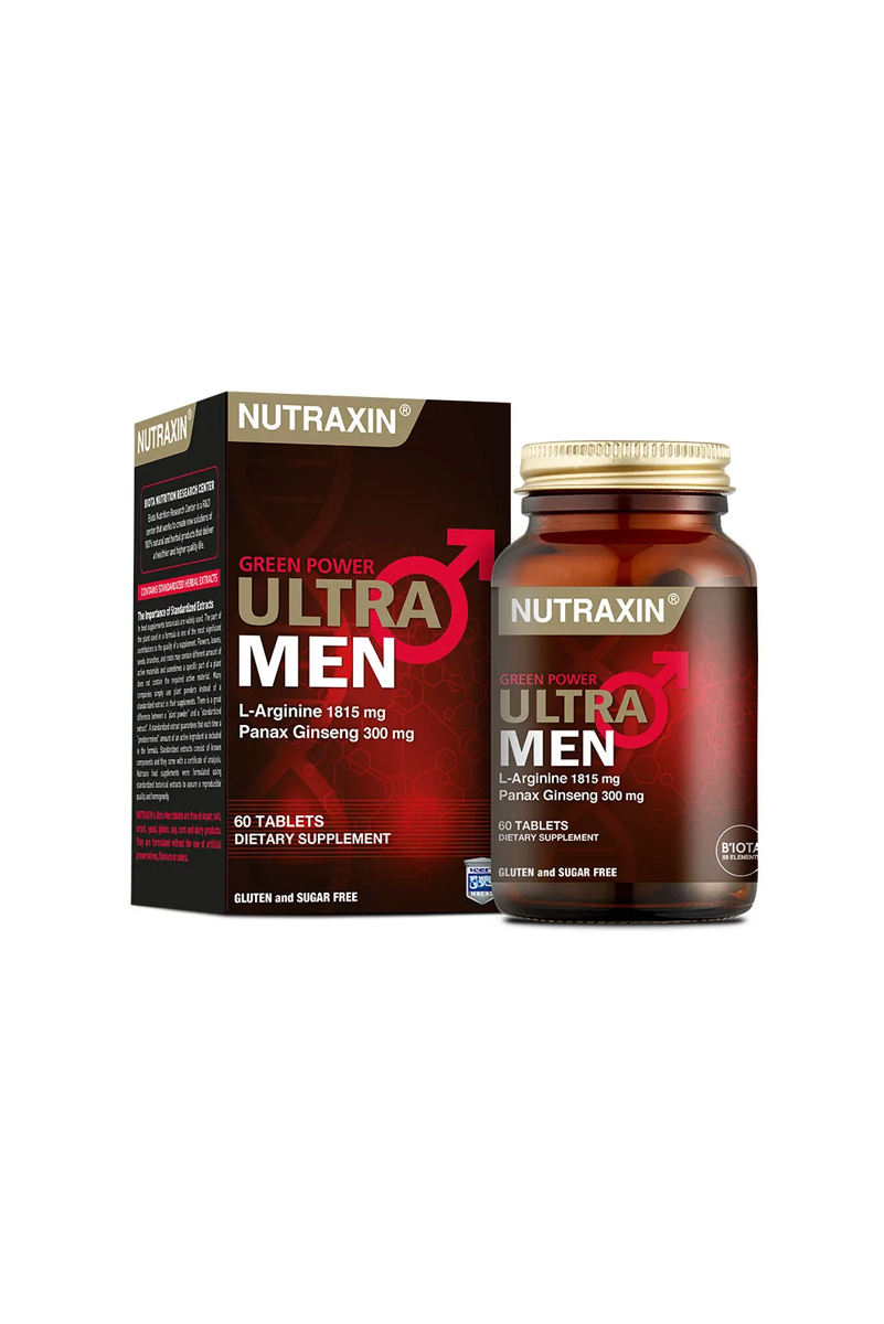 قرص مولتی ویتامین آقایان حاوی جینسینگ و آرژنین Nutraxin