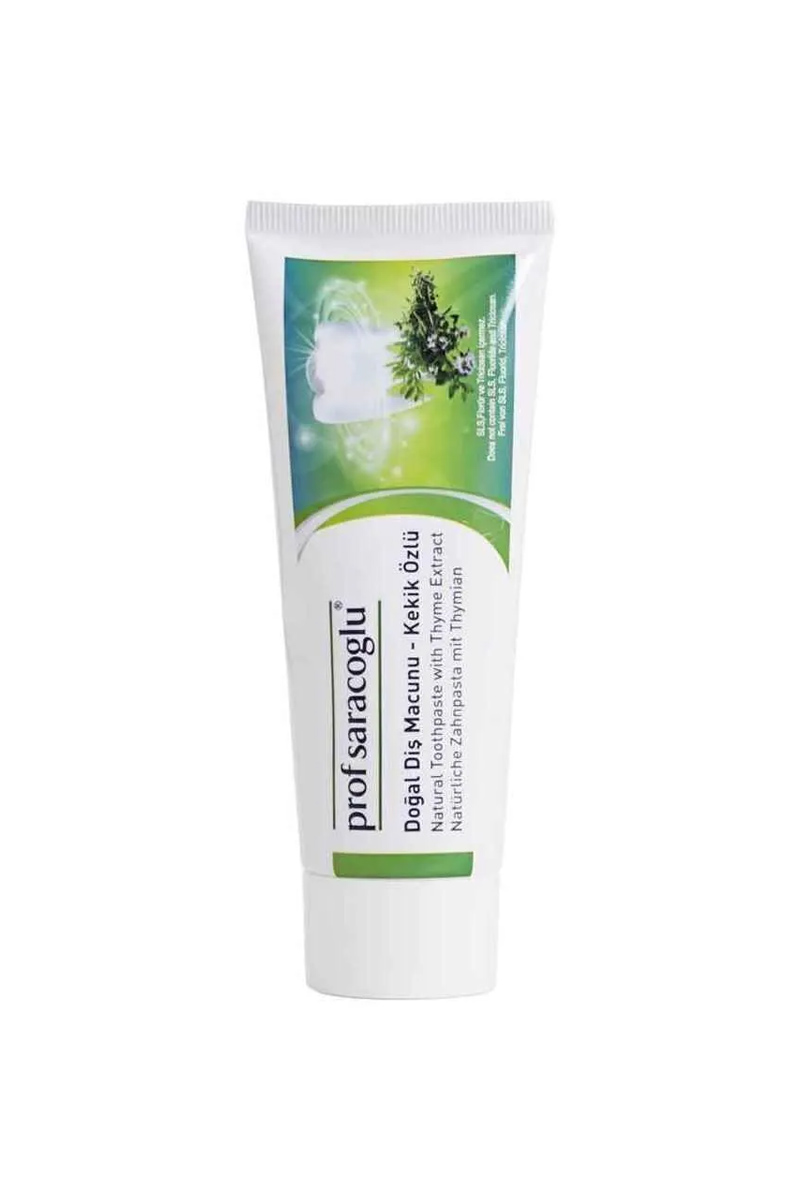 خمیر دندان طبیعی عصاره آویشن prof saracoglu - مقدار 75 ml