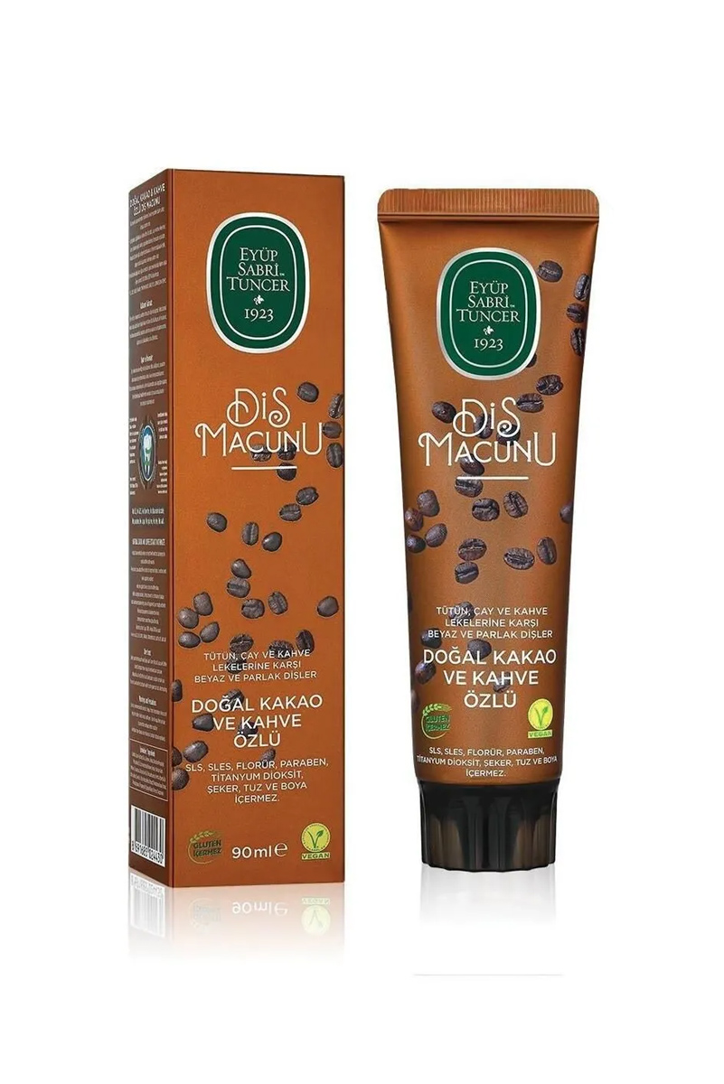 خمیر دندان عصاره کاکائو و قهوه Eyüp Sabri Tuncer –  مقدار 90 ml
