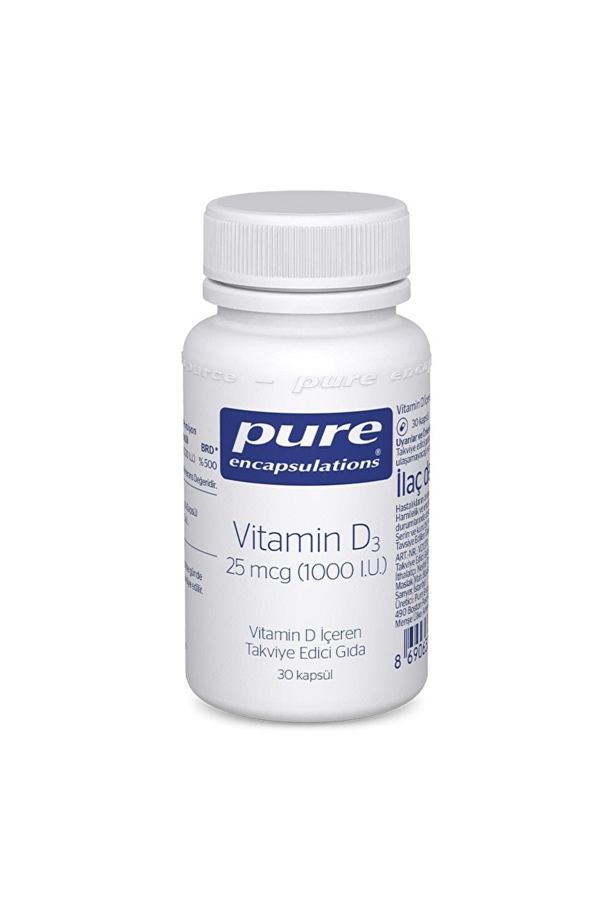 کپسول ویتامین D3 1000lu برند Pure Encapsulations - بسته ۳۰ عددی - تصویر 3
