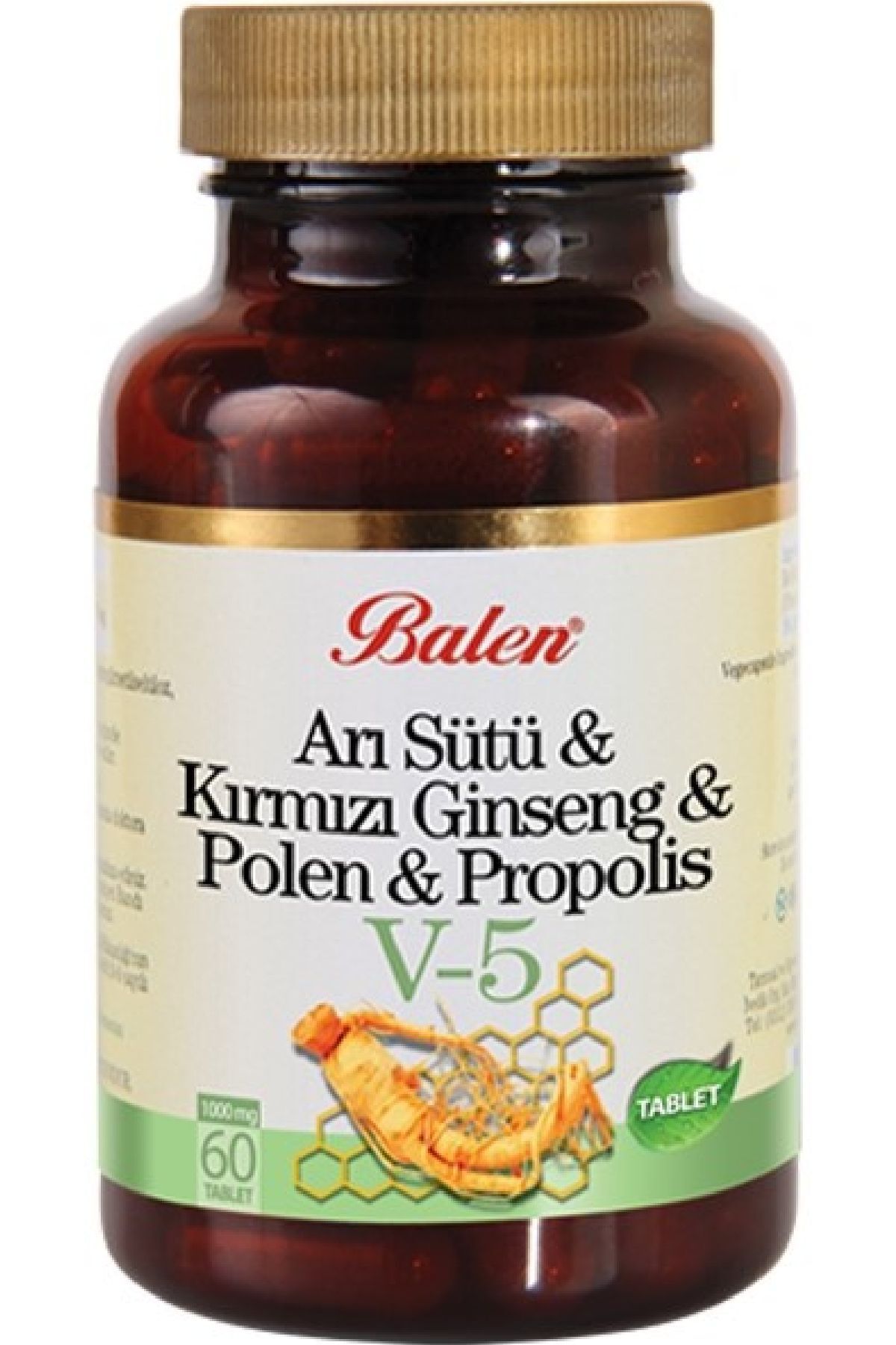 قرص ژل رویال،جینسینگ و بره موم Balen - بسته 60 عددی