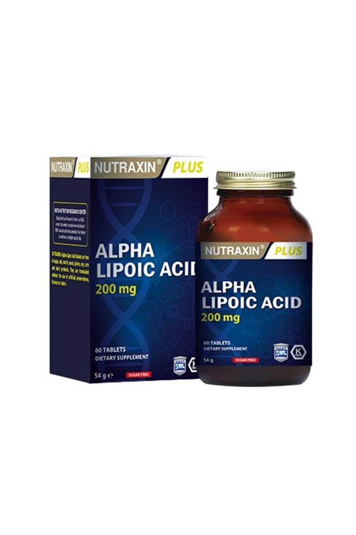 قرص آلفا لیپوئیک اسید 200mg نوتراکسین - بسته ۶۰ عددی