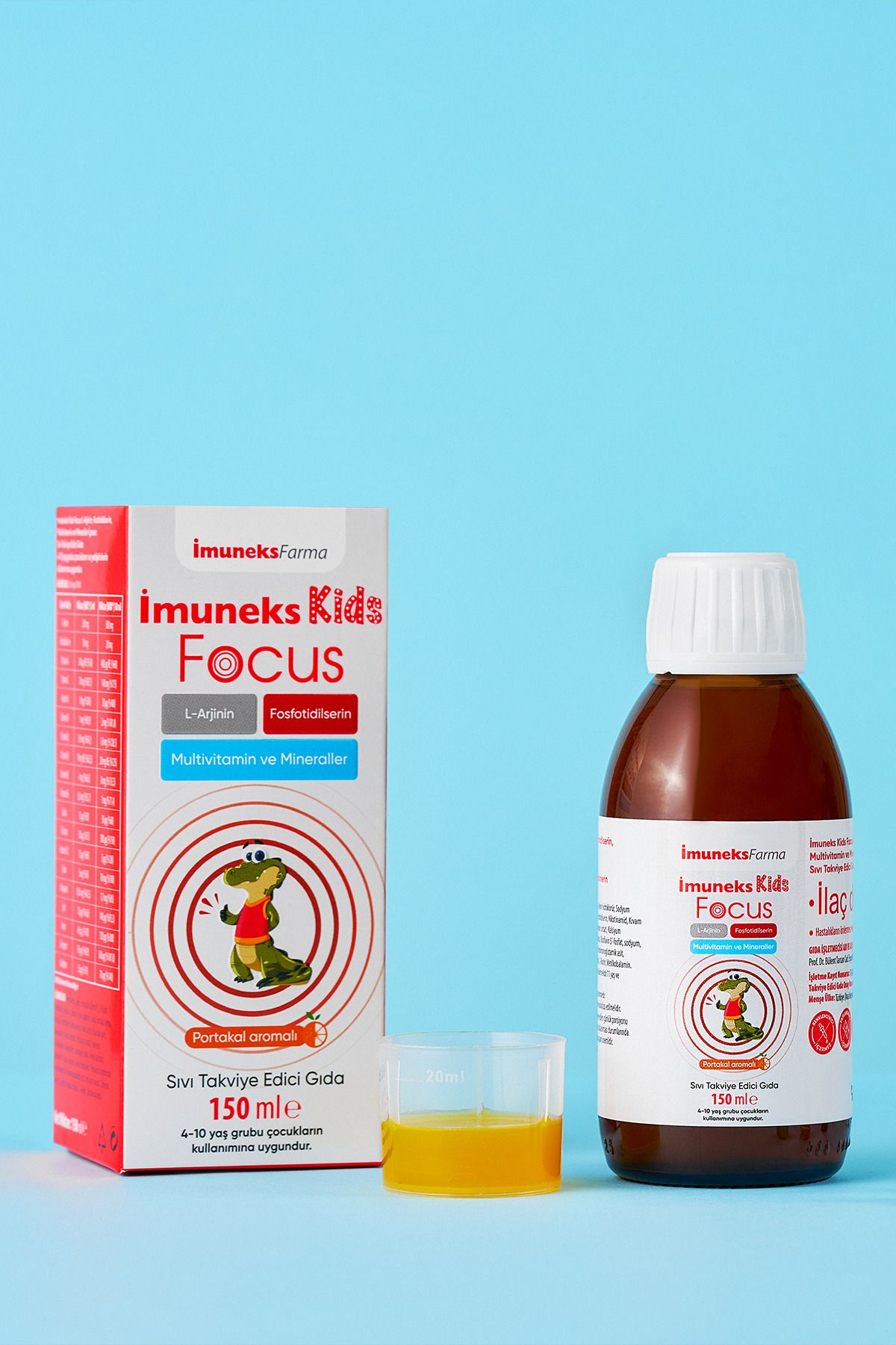 شربت مکمل غذایی کودکان حاوی ال آرژنین Imuneks – مقدار 150ml