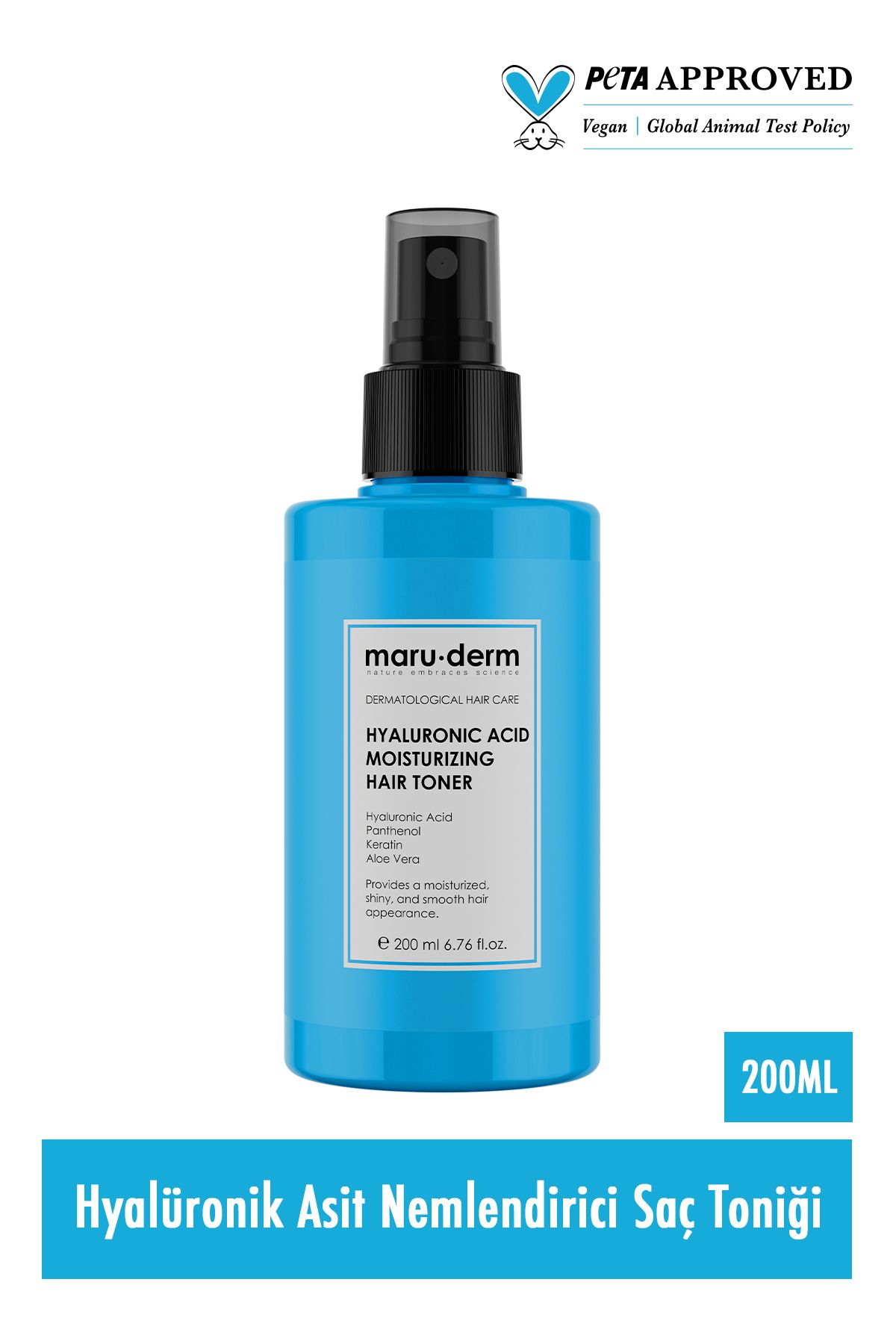 تونیک هیالورونیک اسید مرطوب کننده مو مارودرم حجم 200 ml