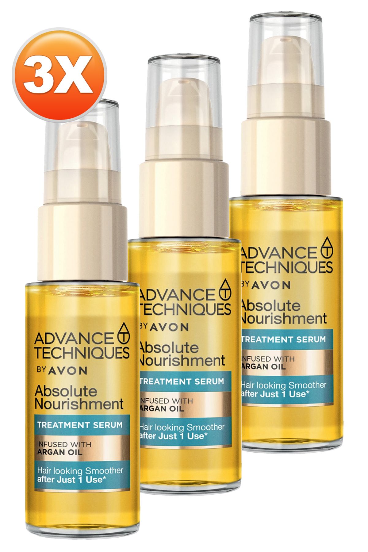 سرم تغذیه کننده مو آرگان Avon بسته 3 عددی