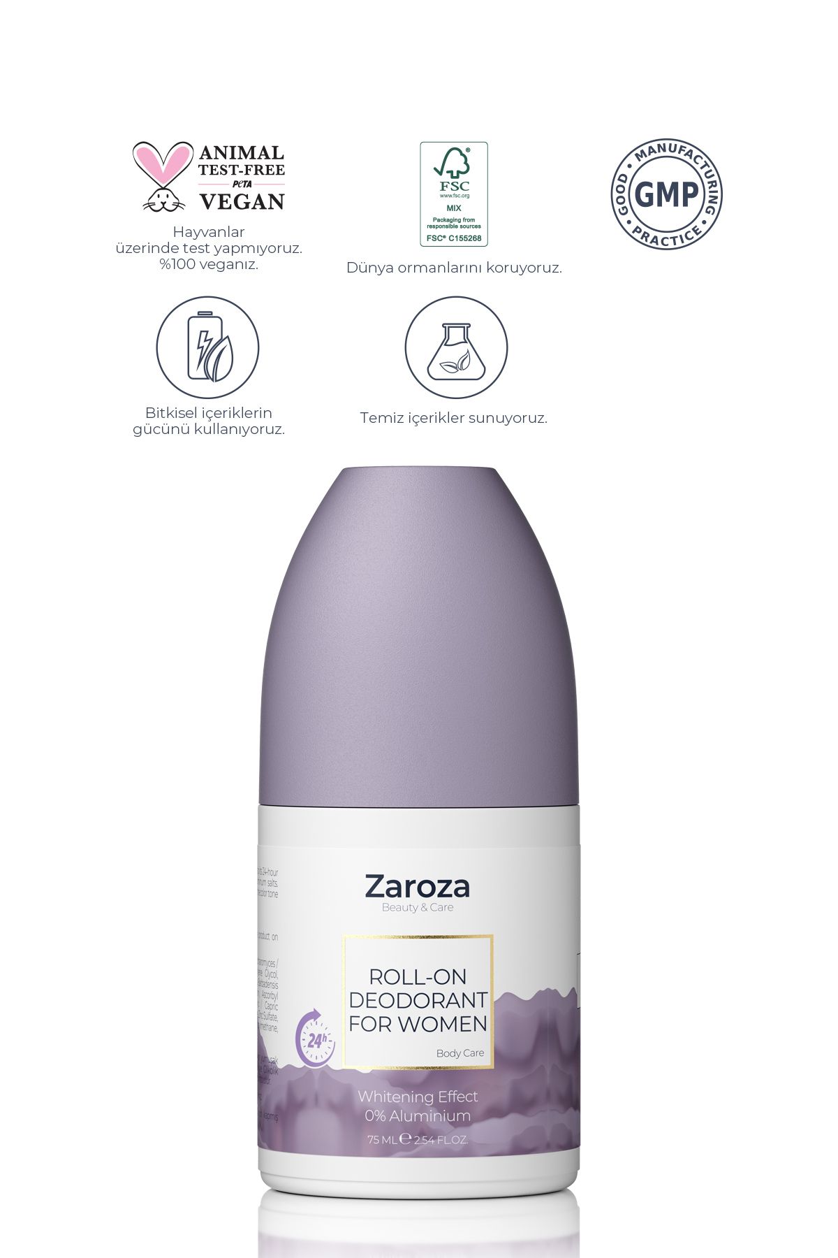 مام ضد تعریق و سفیدکننده ZAROZA حجم 75 ml