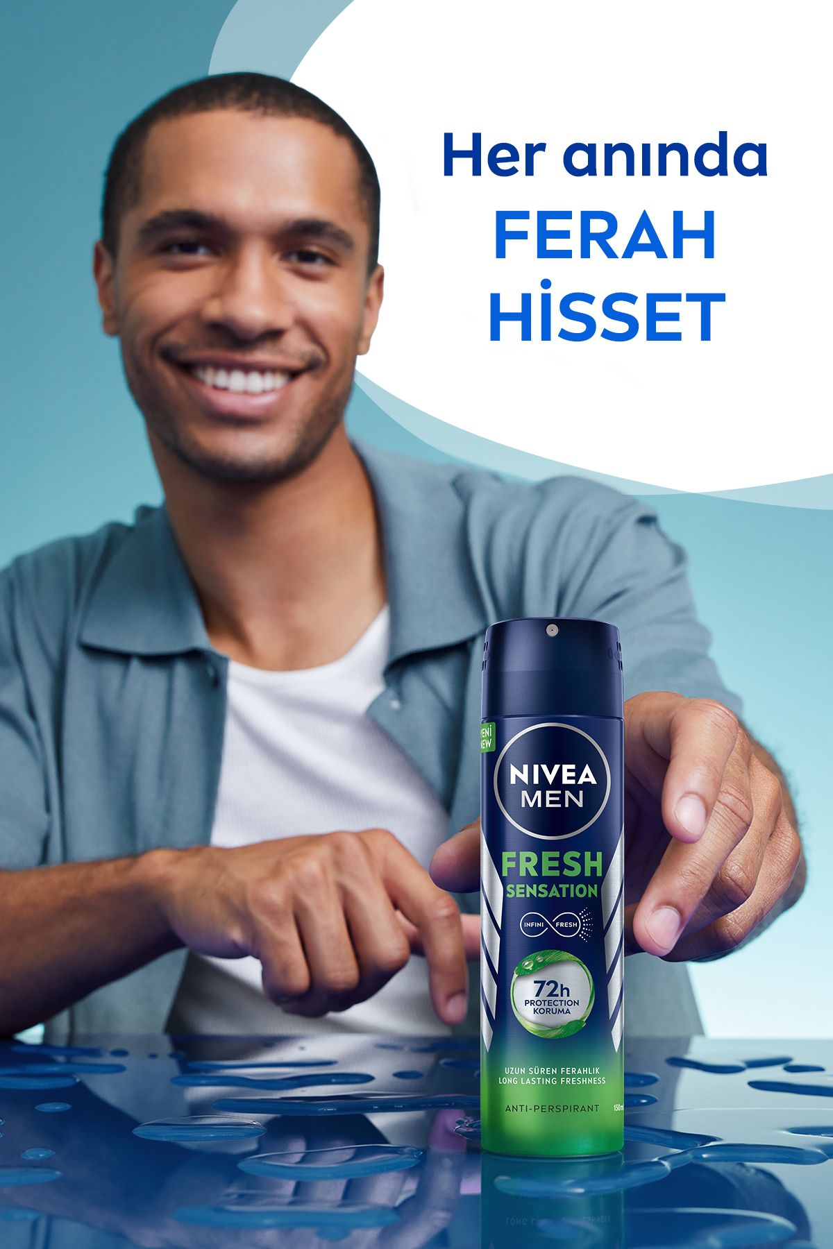 اسپری دئودورانت مردانه NIVEA حجم 150 ml