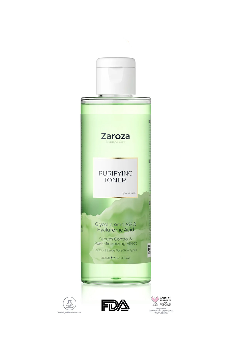 تونر گلیکولیک اسید پاک کننده منافذ ZAROZA حجم 200 ml