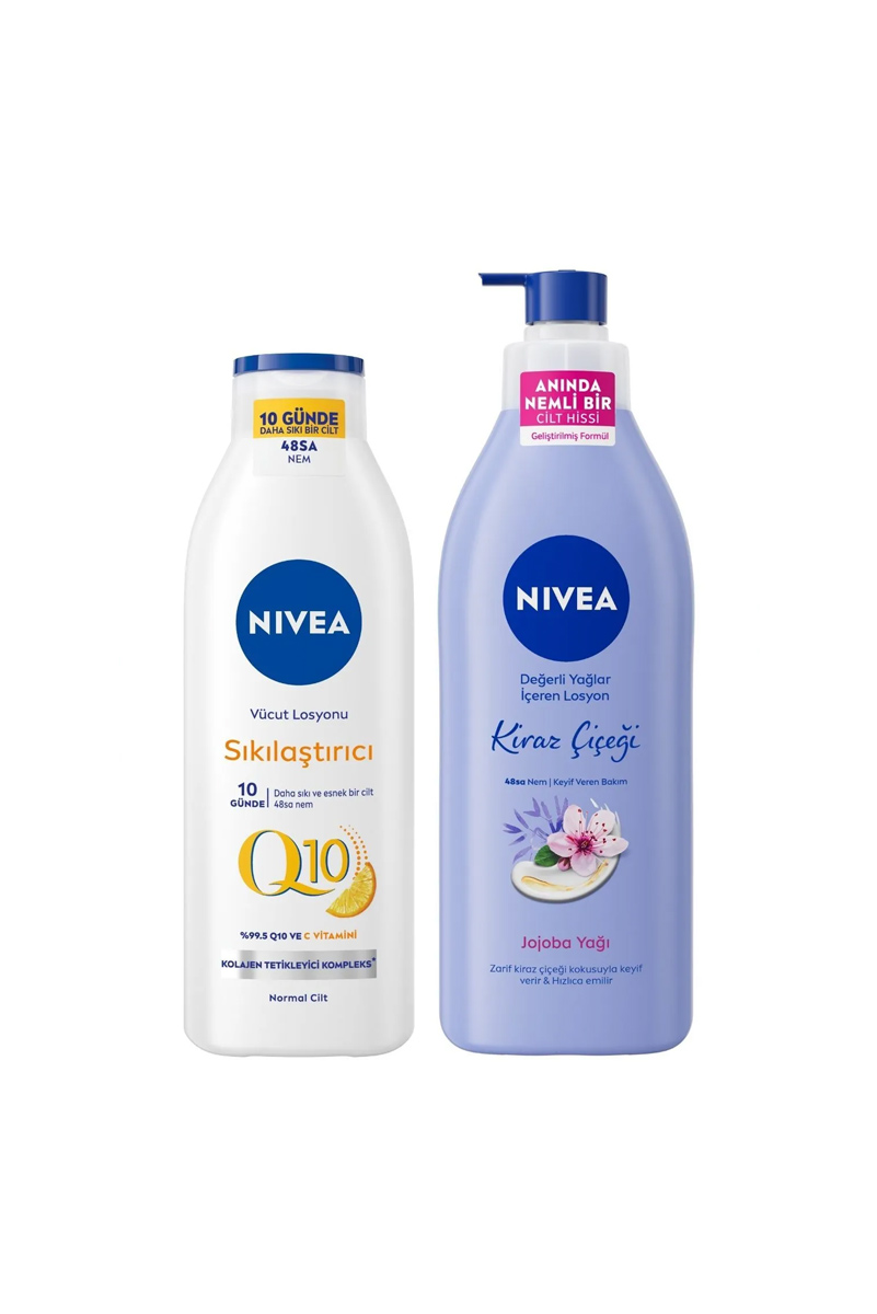 لوسیون بدن سفت کننده ویتامین C و شکوفه گیلاس NIVEA - بسته ۲ عددی