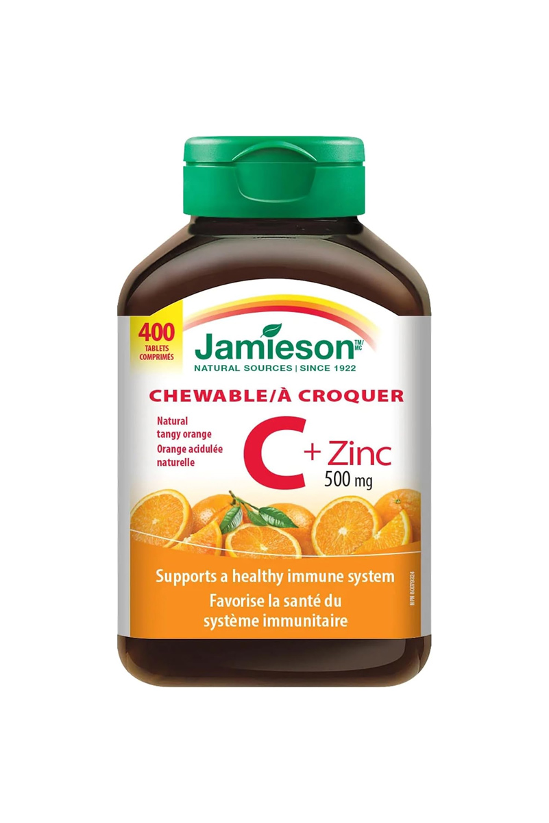 قرص جویدنی ویتامین C و زینک Jamieson - بسته 400 عددی