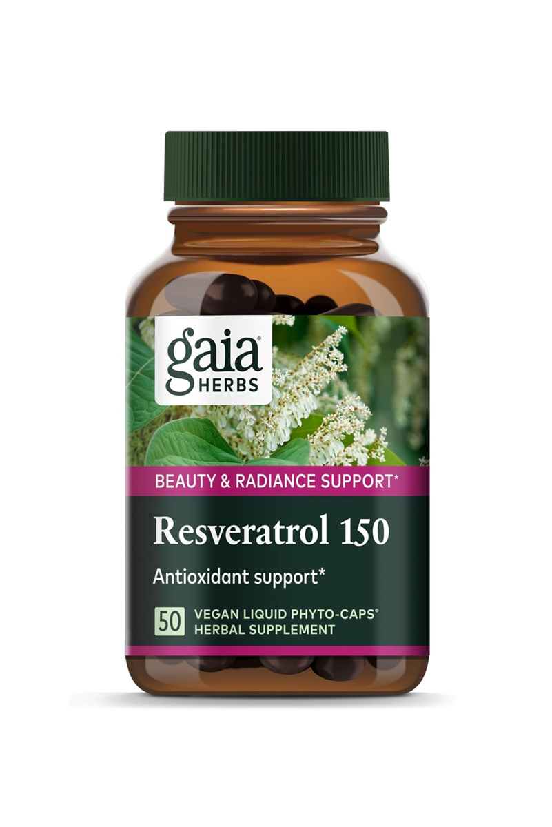 کپسول رزوراترول ۱۵۰ میلی گرم Gaia Herbs - بسته ۵۰ عددی