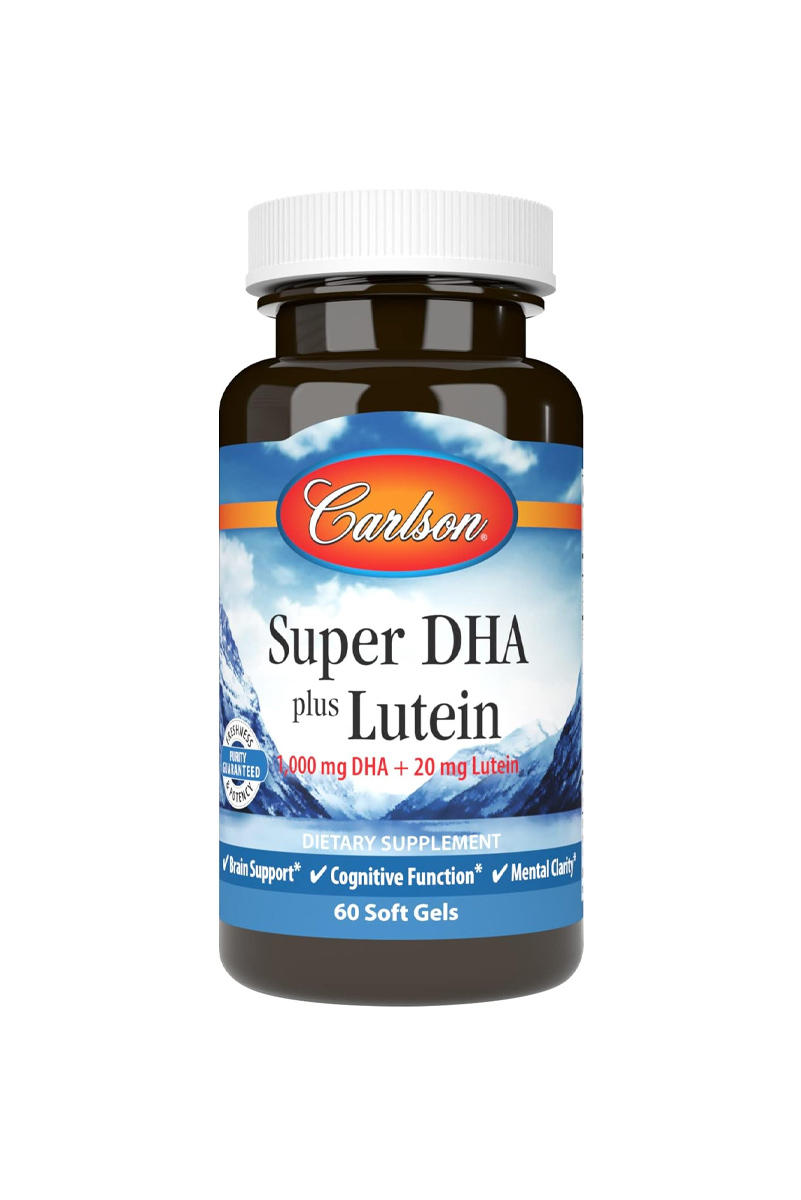 سافت‌ ژل تقویت مغز و بینایی Super DHA برند Carlson - بسته 60 عددی