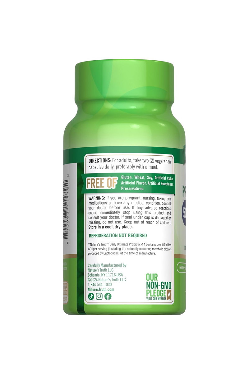 کپسول پروبیوتیک روزانه Nature’s Truth – بسته ۶۰ عددی
