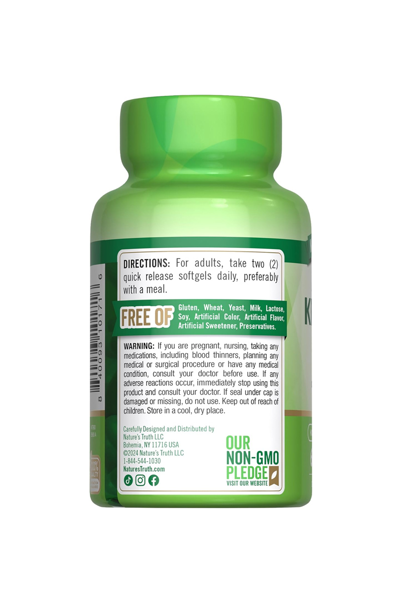 سافت ژل Red Krill Oil برند Nature's Truth - بسته ۶۰ عددی