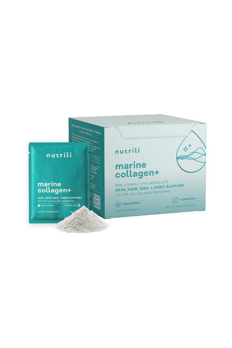 پودر کلاژن Marine Collagen برند Nutrili – بسته 15 عددی