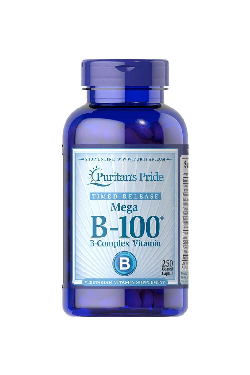 قرص ویتامین B-100 برند Puritan's Pride - بسته 250 عددی