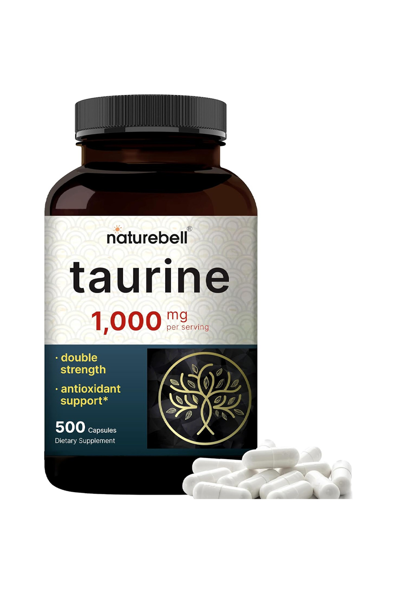 کپسول تائورین ۱۰۰۰ میلی‌گرم NatureBell - بسته 500 عددی