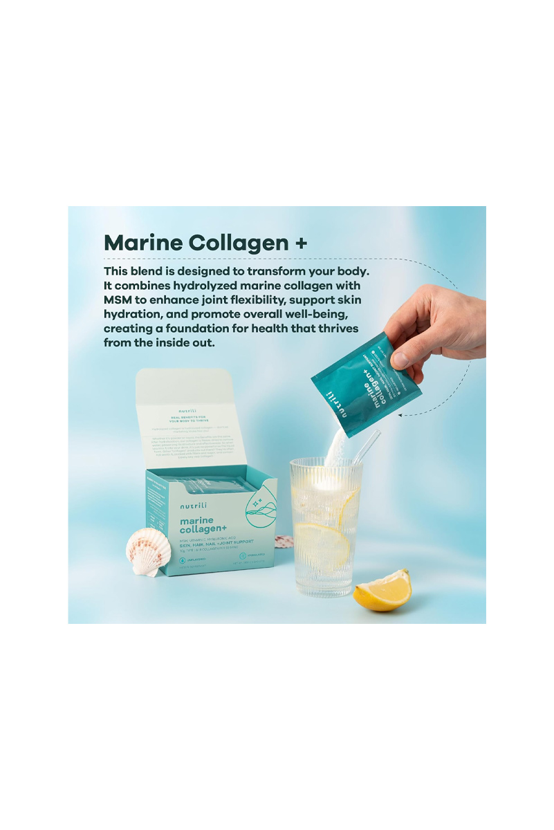 پودر کلاژن Marine Collagen برند Nutrili – بسته 15 عددی