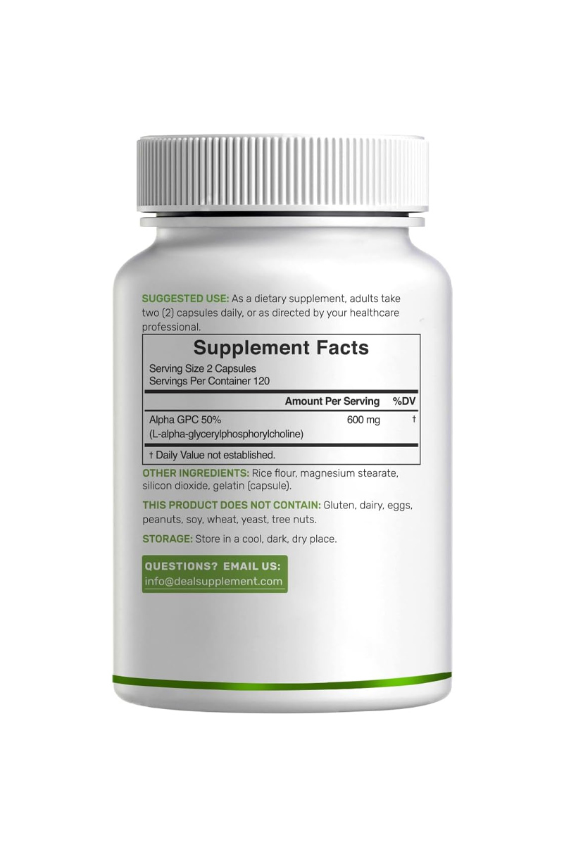 کپسول Alpha GPC تقویت حافظه و تمرکز DEAL SUPPLEMENT - بسته ۲۴۰ عددی