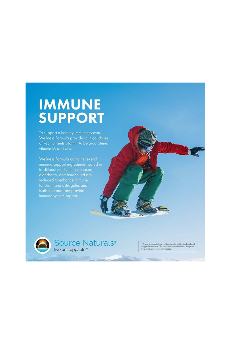 مکمل غذایی و تقویت کننده سیستم ایمنی Wellness برند Source Naturals - بسته 240 عددی - تصویر 3