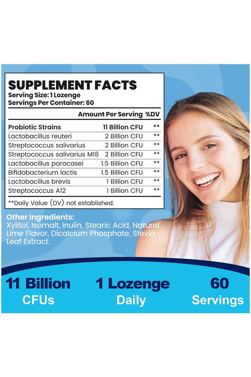 قرص مکیدنی پروبیوتیک دهان و دندان 11Billion برند Oral Probiotics