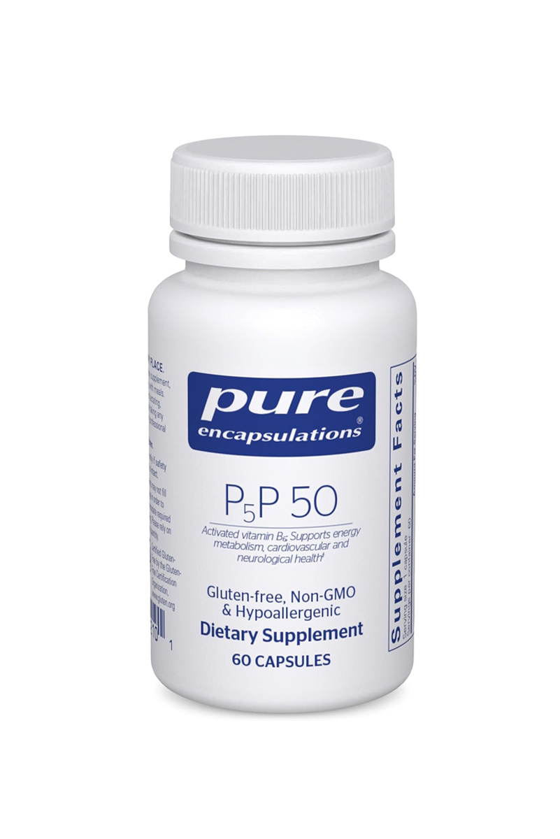 کپسول ویتامین B6 فعال P5P مقدار 50 میلی‌گرم Pure Encapsulations